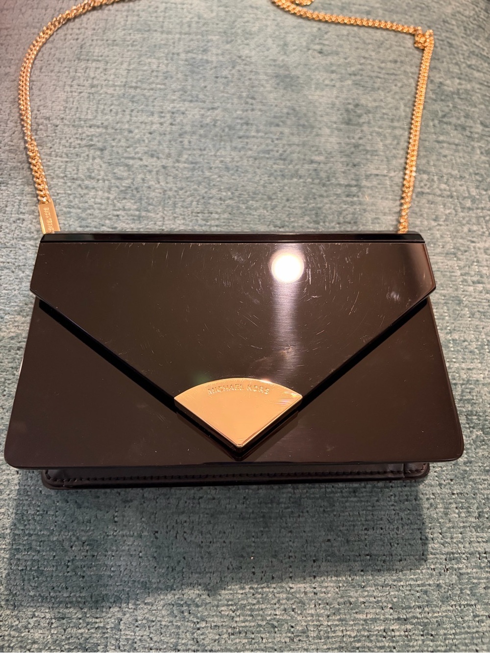 Michael Kors  Black Shiny evening purse